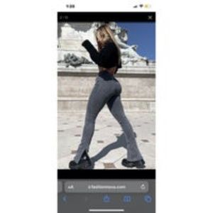 NWT High Waist Grey Side Split Hem Jeans